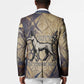 Suty Blazer with Typhonic Beast Staff Ancient Egypt Symbolism