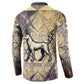 Suty Button Sweatshirt with Typhonic Beast Staff Ancient Egypt Symbolism