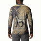 Suty Button Sweatshirt with Typhonic Beast Staff Ancient Egypt Symbolism