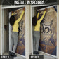 Suty Door Cover with Typhonic Beast Staff Ancient Egypt Symbolism