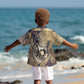 Suty Kid Hawaiian Shirt with Typhonic Beast Staff Ancient Egypt Symbolism