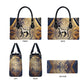 Suty Leather Bag with Typhonic Beast Staff Ancient Egypt Symbolism