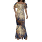 Suty Mermaid Dress with Typhonic Beast Staff Ancient Egypt Symbolism