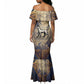 Suty Mermaid Dress with Typhonic Beast Staff Ancient Egypt Symbolism