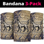 Suty Neck Gaiter with Typhonic Beast Staff Ancient Egypt Symbolism