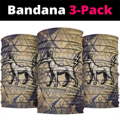 Suty Neck Gaiter with Typhonic Beast Staff Ancient Egypt Symbolism