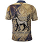 Suty Polo Shirt with Typhonic Beast Staff Ancient Egypt Symbolism