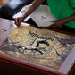 Suty Puzzle with Typhonic Beast Staff Ancient Egypt Symbolism