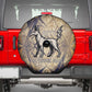 Suty Spare Tire Cover with Typhonic Beast Staff Ancient Egypt Symbolism