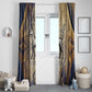 Suty Window Curtain with Typhonic Beast Staff Ancient Egypt Symbolism