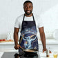 Shu Celestial Constellations Apron Rainbow Ancient Egyptian Sky Deity Theme