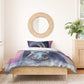 Shu Celestial Constellations Bedding Set Rainbow Ancient Egyptian Sky Deity Theme