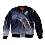 Shu Celestial Constellations Bomber Jacket Rainbow Ancient Egyptian Sky Deity Theme