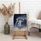 Shu Celestial Constellations Canvas Wall Art Rainbow Ancient Egyptian Sky Deity Theme