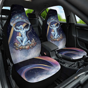 Shu Celestial Constellations Car Seat Cover Rainbow Ancient Egyptian Sky Deity Theme