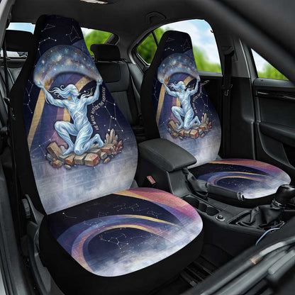 Shu Celestial Constellations Car Seat Cover Rainbow Ancient Egyptian Sky Deity Theme