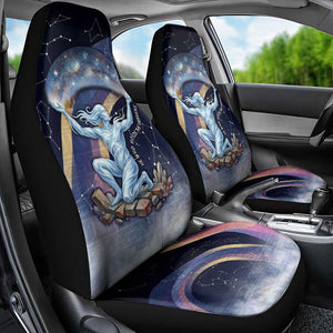 Shu Celestial Constellations Car Seat Cover Rainbow Ancient Egyptian Sky Deity Theme
