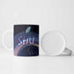 Shu Celestial Constellations Ceramic Mug Rainbow Ancient Egyptian Sky Deity Theme