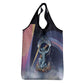 Shu Celestial Constellations Grocery Bag Rainbow Ancient Egyptian Sky Deity Theme