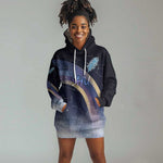 Shu Celestial Constellations Hoodie Dress Rainbow Ancient Egyptian Sky Deity Theme
