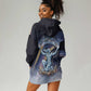 Shu Celestial Constellations Hoodie Dress Rainbow Ancient Egyptian Sky Deity Theme