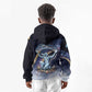 Shu Celestial Constellations Kid Hoodie Rainbow Ancient Egyptian Sky Deity Theme
