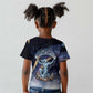 Shu Celestial Constellations Kid T shirt Rainbow Ancient Egyptian Sky Deity Theme