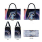 Shu Celestial Constellations Leather Bag Rainbow Ancient Egyptian Sky Deity Theme