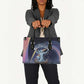 Shu Celestial Constellations Leather Bag Rainbow Ancient Egyptian Sky Deity Theme