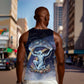 Shu Celestial Constellations Men Tank Top Rainbow Ancient Egyptian Sky Deity Theme