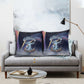 Shu Celestial Constellations Pillow Cover Rainbow Ancient Egyptian Sky Deity Theme