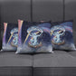Shu Celestial Constellations Pillow Cover Rainbow Ancient Egyptian Sky Deity Theme