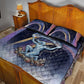 Shu Celestial Constellations Quilt Bed Set Rainbow Ancient Egyptian Sky Deity Theme