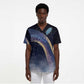 Shu Celestial Constellations Scrub Top Rainbow Ancient Egyptian Sky Deity Theme