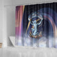 Shu Celestial Constellations Shower Curtain Rainbow Ancient Egyptian Sky Deity Theme