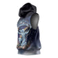Shu Celestial Constellations Sleeveless Hoodie Rainbow Ancient Egyptian Sky Deity Theme
