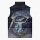 Shu Celestial Constellations Sleeveless Puffer Jacket Rainbow Ancient Egyptian Sky Deity Theme