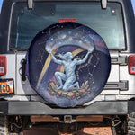 Shu Celestial Constellations Spare Tire Cover Rainbow Ancient Egyptian Sky Deity Theme