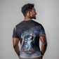 Shu Celestial Constellations T shirt Rainbow Ancient Egyptian Sky Deity Theme