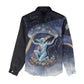 Shu Celestial Constellations Women Casual Shirt Rainbow Ancient Egyptian Sky Deity Theme
