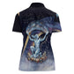 Shu Celestial Constellations Women Polo Shirt Rainbow Ancient Egyptian Sky Deity Theme