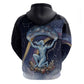 Shu Celestial Constellations Zip Hoodie Rainbow Ancient Egyptian Sky Deity Theme