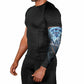 Shu Air Void Egyptian Arm Sleeves with Storm God and Ankh Ancient Mythology