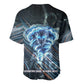 Shu Air Void Egyptian Baseball Jersey with Storm God and Ankh Ancient Mythology