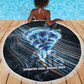Shu Air Void Egyptian Beach Blanket with Storm God and Ankh Ancient Mythology
