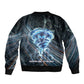 Shu Air Void Egyptian Bomber Jacket with Storm God and Ankh Ancient Mythology