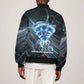 Shu Air Void Egyptian Bomber Jacket with Storm God and Ankh Ancient Mythology
