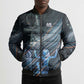 Shu Air Void Egyptian Bomber Puffer Jacket with Storm God and Ankh Ancient Mythology
