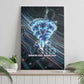 Shu Air Void Egyptian Canvas Wall Art with Storm God and Ankh Ancient Mythology