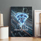 Shu Air Void Egyptian Canvas Wall Art with Storm God and Ankh Ancient Mythology